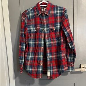 Abercrombie & Fitch Red and Blue Checkered Shirt